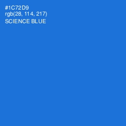 #1C72D9 - Science Blue Color Image